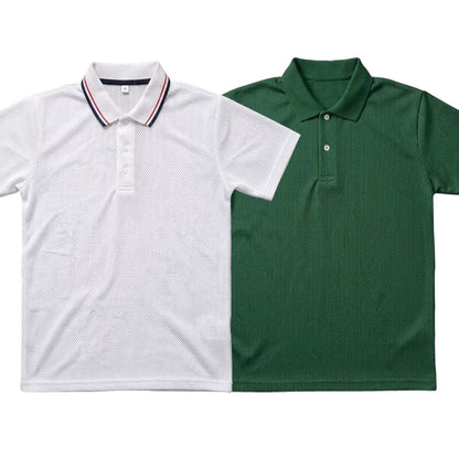 Pack of 2 Polo Half Sleeve T-Shirts – White & Green