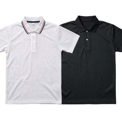 Pack of 2 Polo Half Sleeve T-Shirts – White & Black