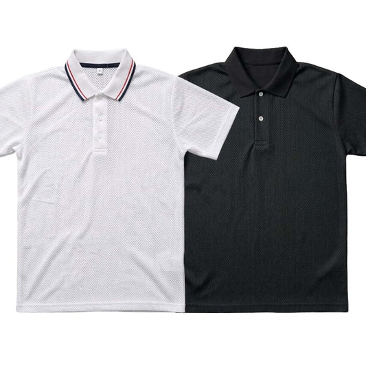 Pack of 2 Polo Half Sleeve T-Shirts – White & Black